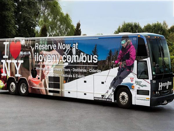 Printed self adhesive vinyl used for bus advertising