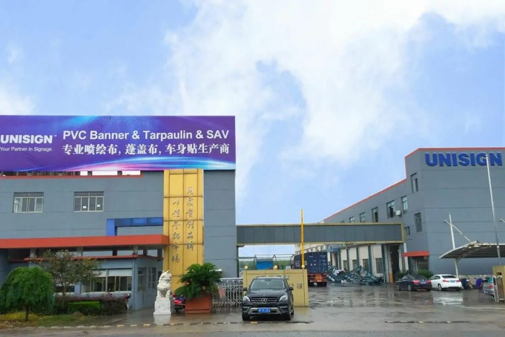 unisign vinyl tarpaulin factory image