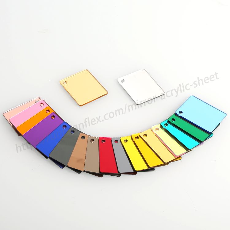 Vibrant Mirror Finish Mirror Acrylic Sheet Product display