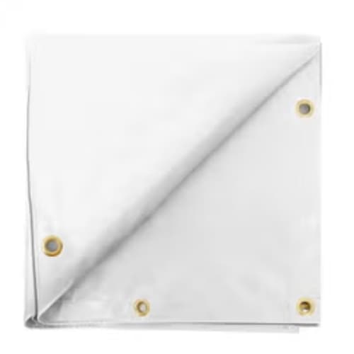 Custom Heavy Duty Vinyl Tarp - White