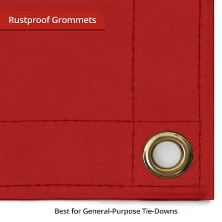 Custom Heavy Duty Vinyl Tarp - Red