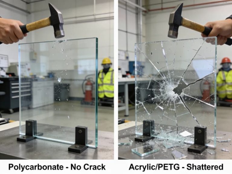 polycarbonate-sheet-impact-test-no-crack-vs-acrylic-petg