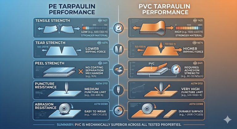 How Mechanical Performance of Tarpaulin is Tested and Evaluated
