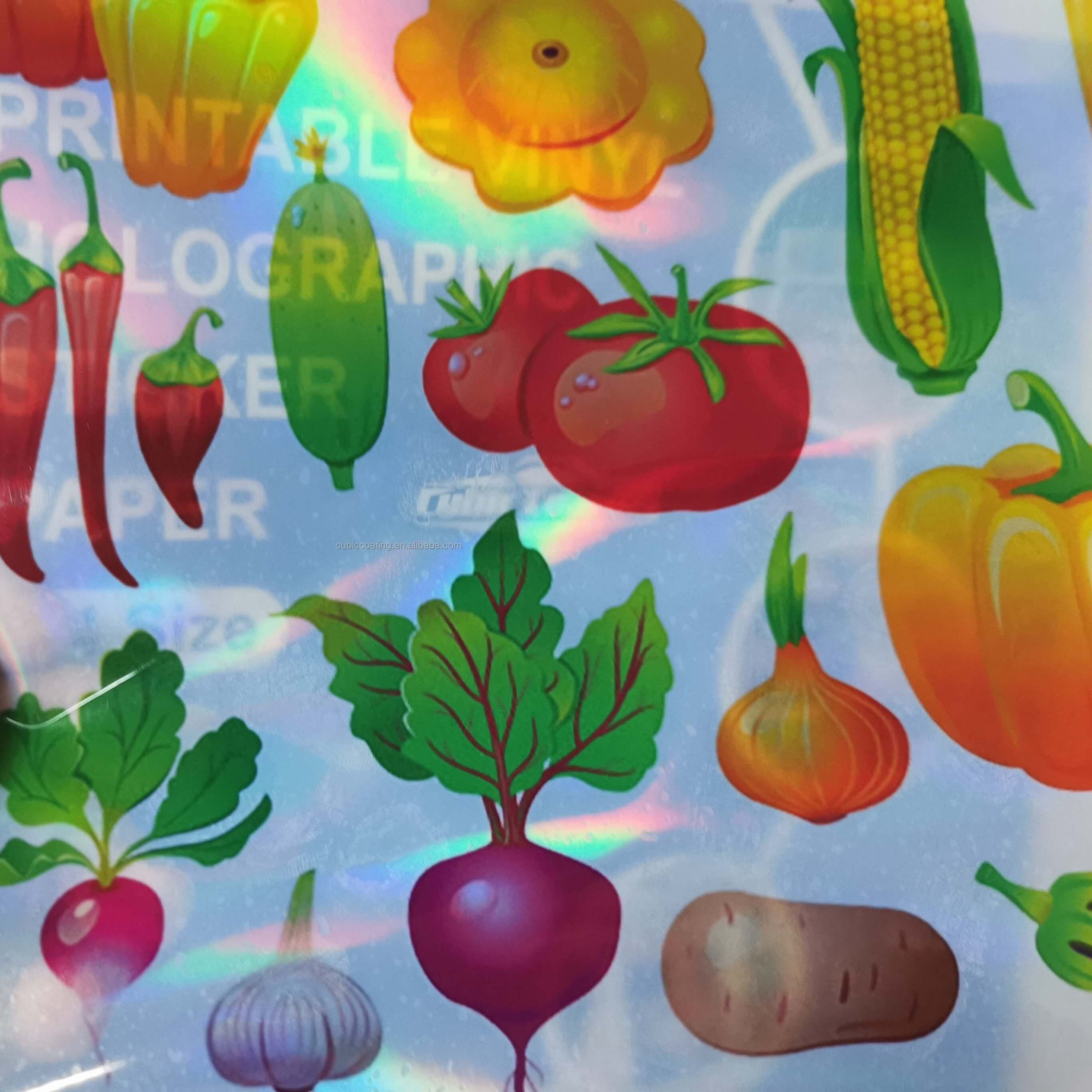 UBM313TW-Holographic Transparent Laser Vinyl - Image 4