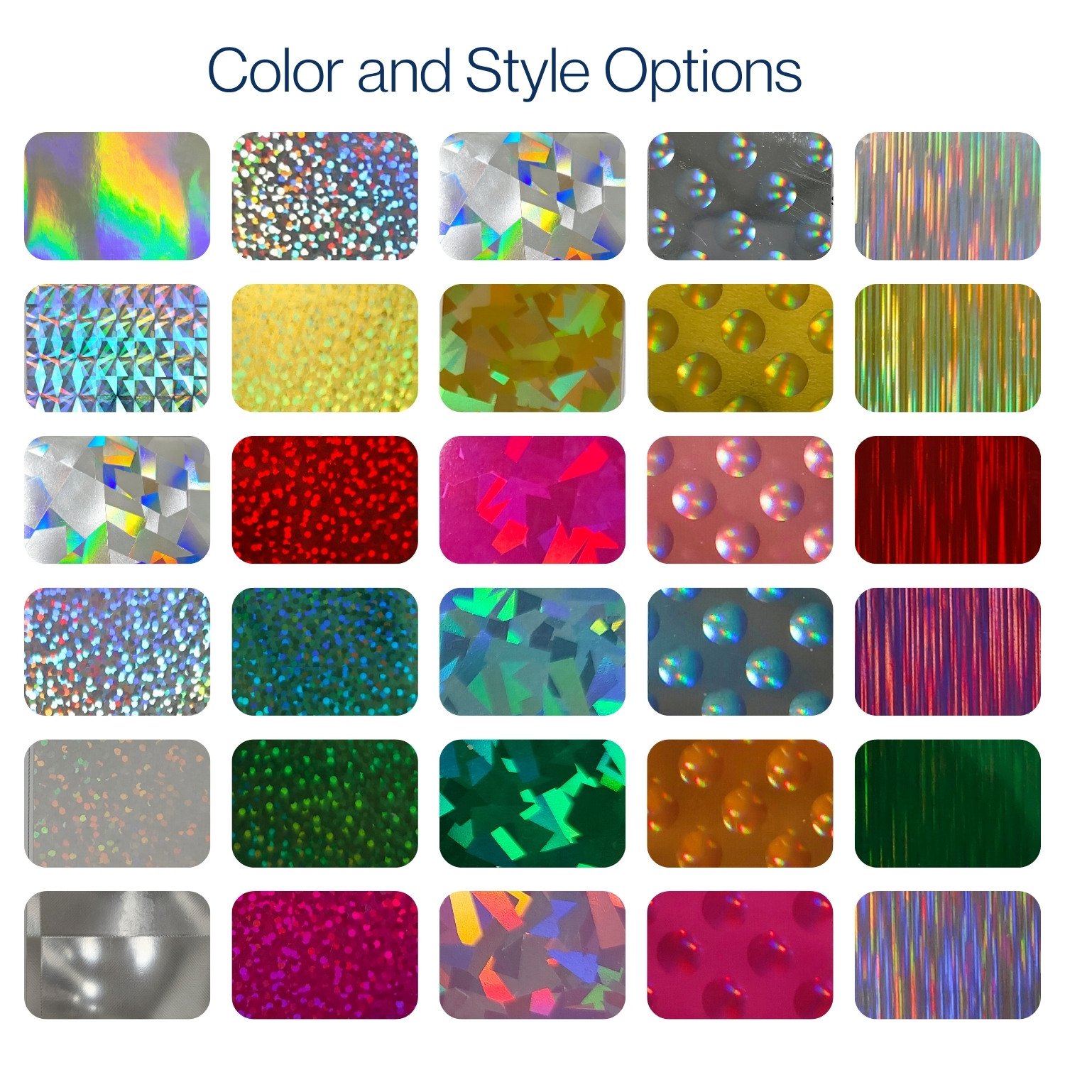 UHF01-Color Cutting Holographic Laser Vinyl - Image 5