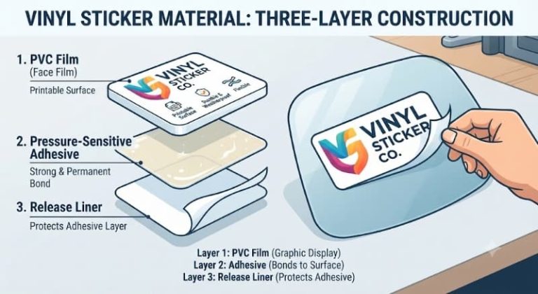 The Three Layers of Vinyl Sticker Material