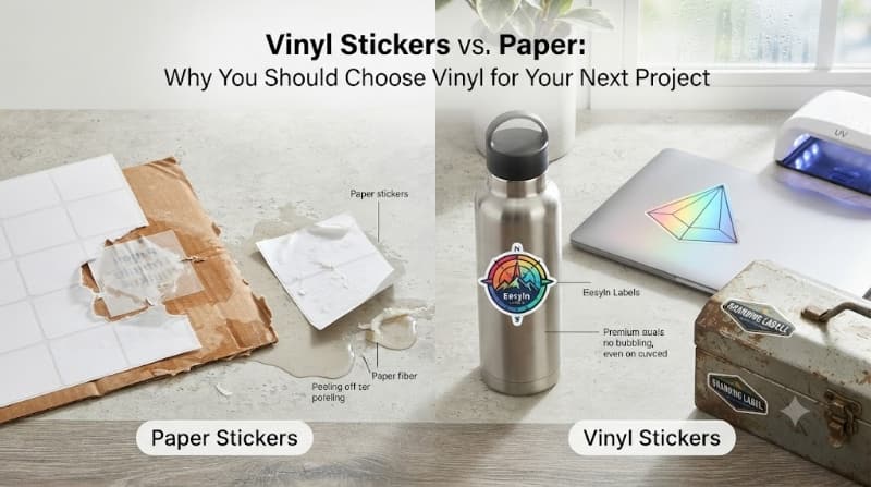 Vinyl Stickers vs. Paper