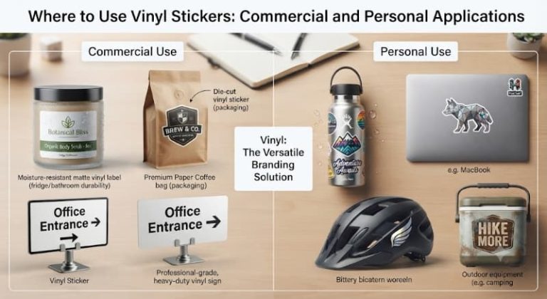 Where to Use Vinyl Stickers - Commercial and Personal Applications
