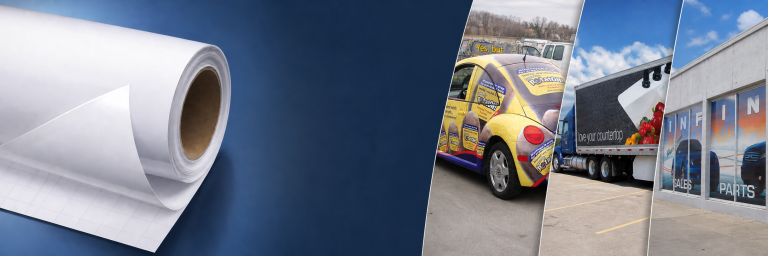 100 Micron Printable Self Adhesive Vinyl with 140gsm Liner